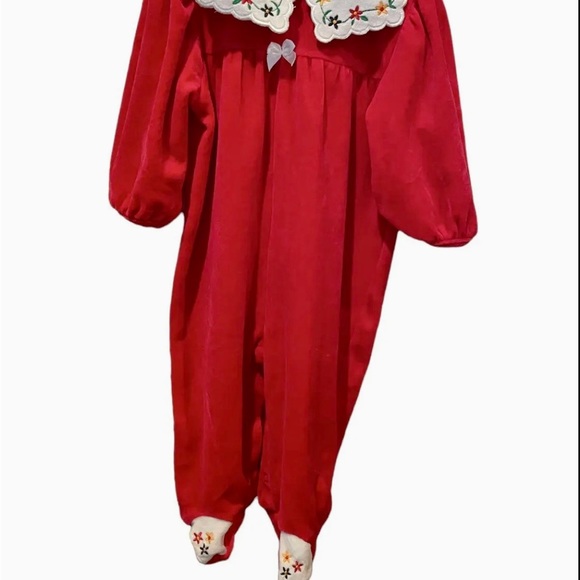 Vintage ‘Baby You’re It’ Footed Outfit Girls Size 6/9 months - Picture 8 of 8